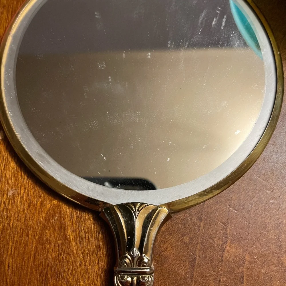Vintage hand held mirror